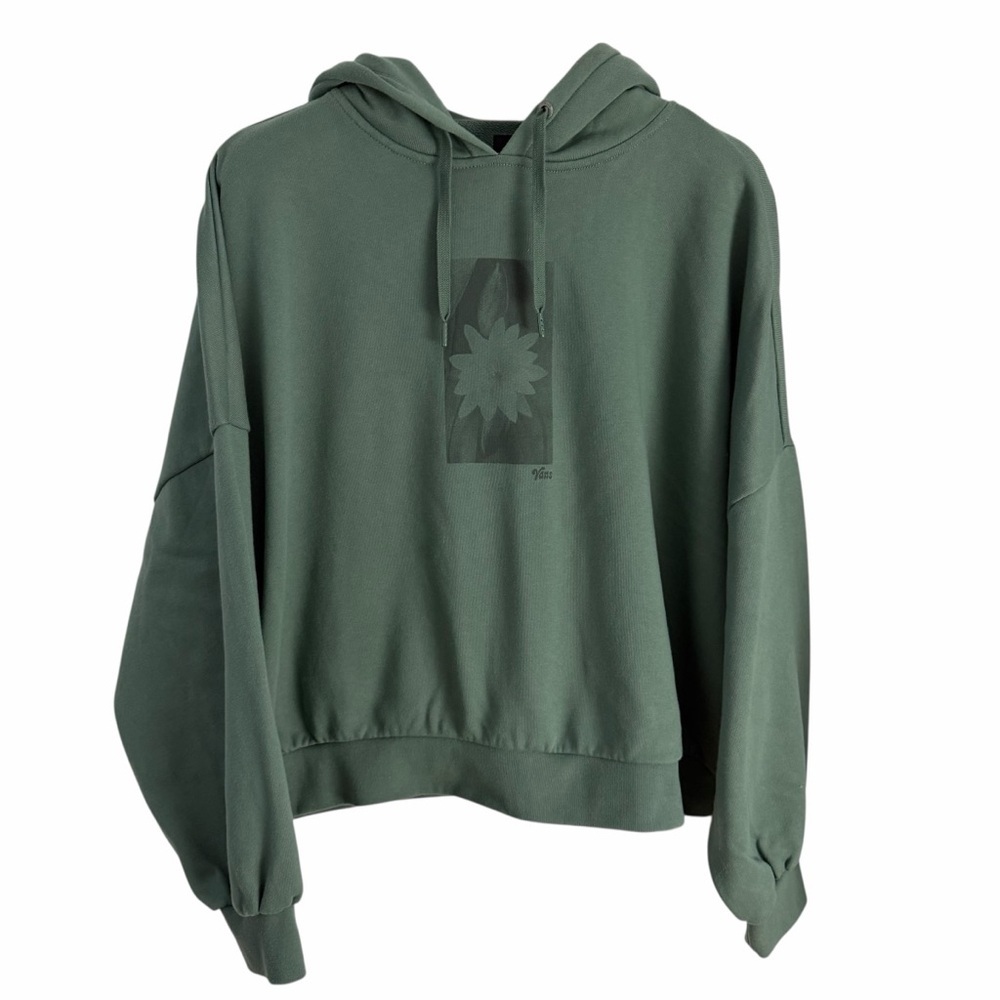 VANS green Pampas loose pullover hoodie l